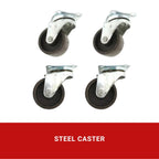 Steel Caster Wheel (4pcs)
