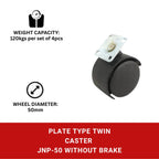 Twin Caster Plate Type JNP50