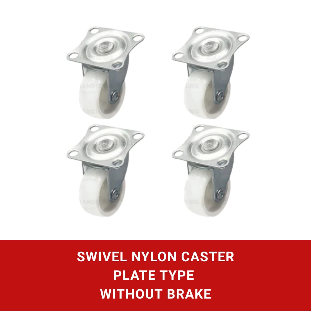 Nylon Caster Plate Type without Brake