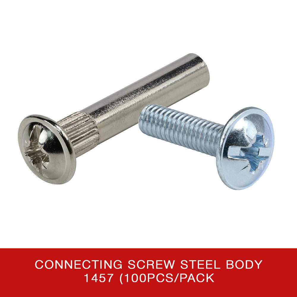 Connecting Screw 1457 Steel Body (100pcs/pack)