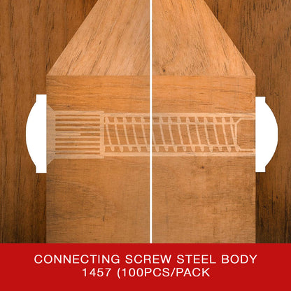 Connecting Screw 1457 Steel Body (100pcs/pack)