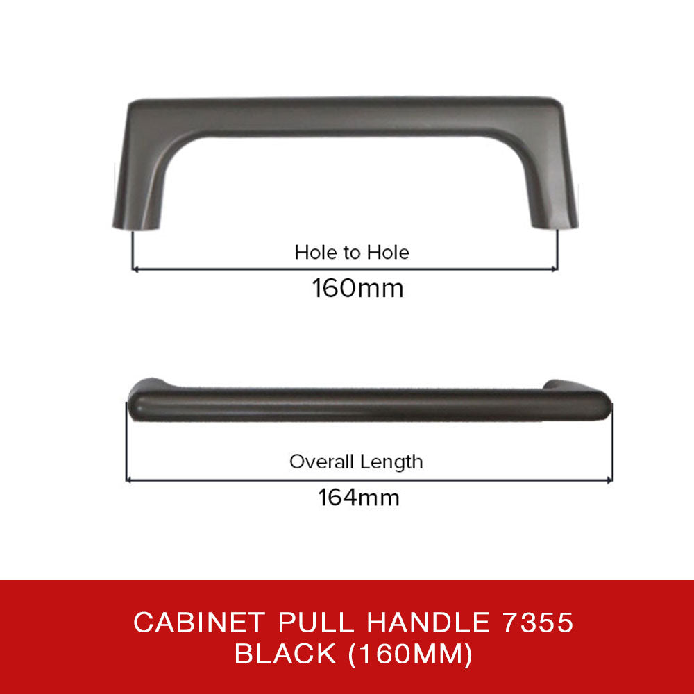 7355 Cabinet Pull Handle 7355 BLK – Aichi Door Hardware