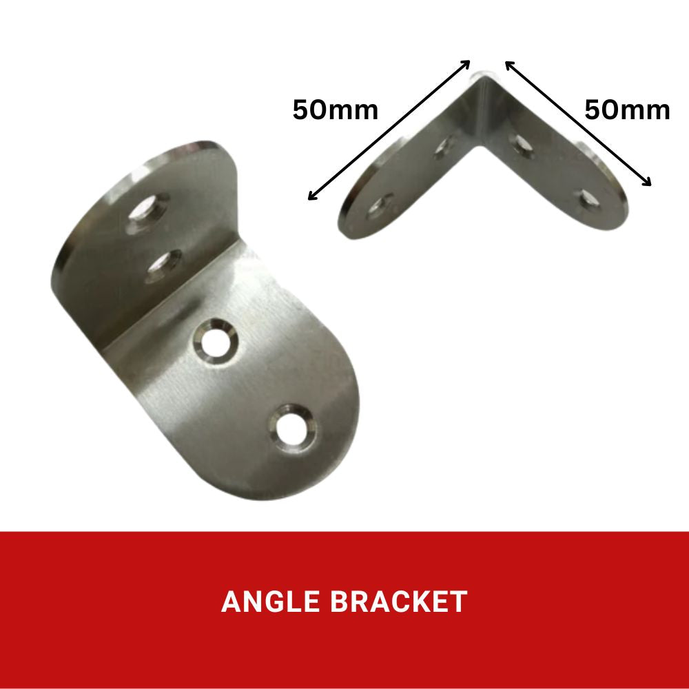Stainless Angle Bracket 50 x 50mm (1pc)