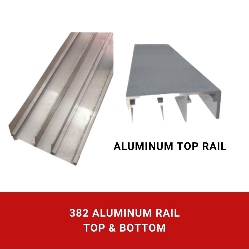 Top and Bottom Aluminum 382 Rail (3 Meters)