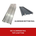 Top and Bottom Aluminum 382 Rail (3 Meters)