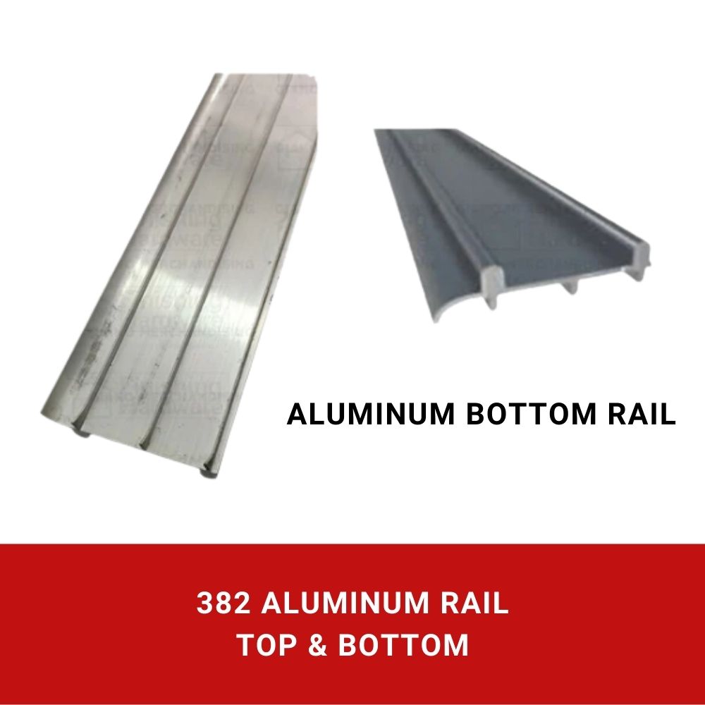 Top and Bottom Aluminum 382 Rail (3 Meters)