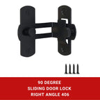 90 Degree Sliding Barn Door Lock Right Angle 406 MBK