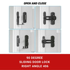 90 Degree Sliding Barn Door Lock Right Angle 406 MBK