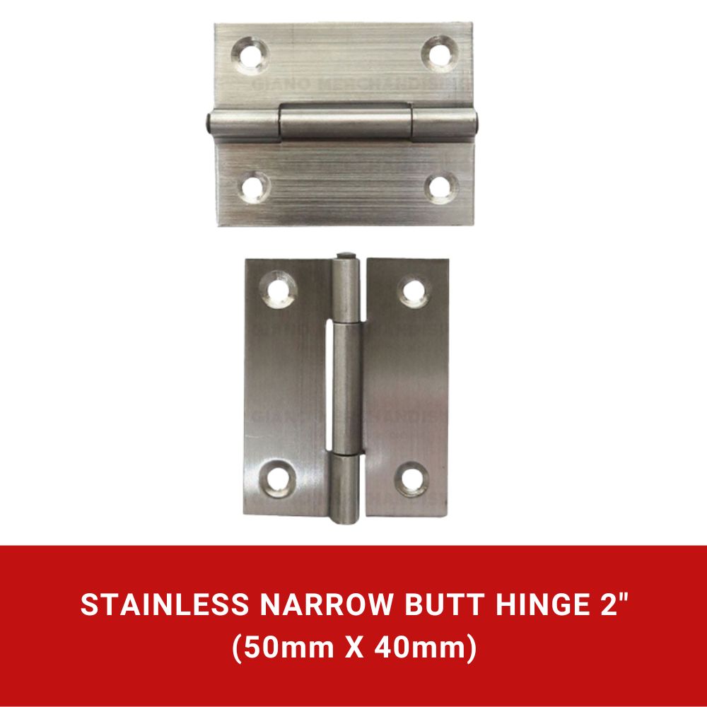 Narrow Butt Hinge (1Pair)