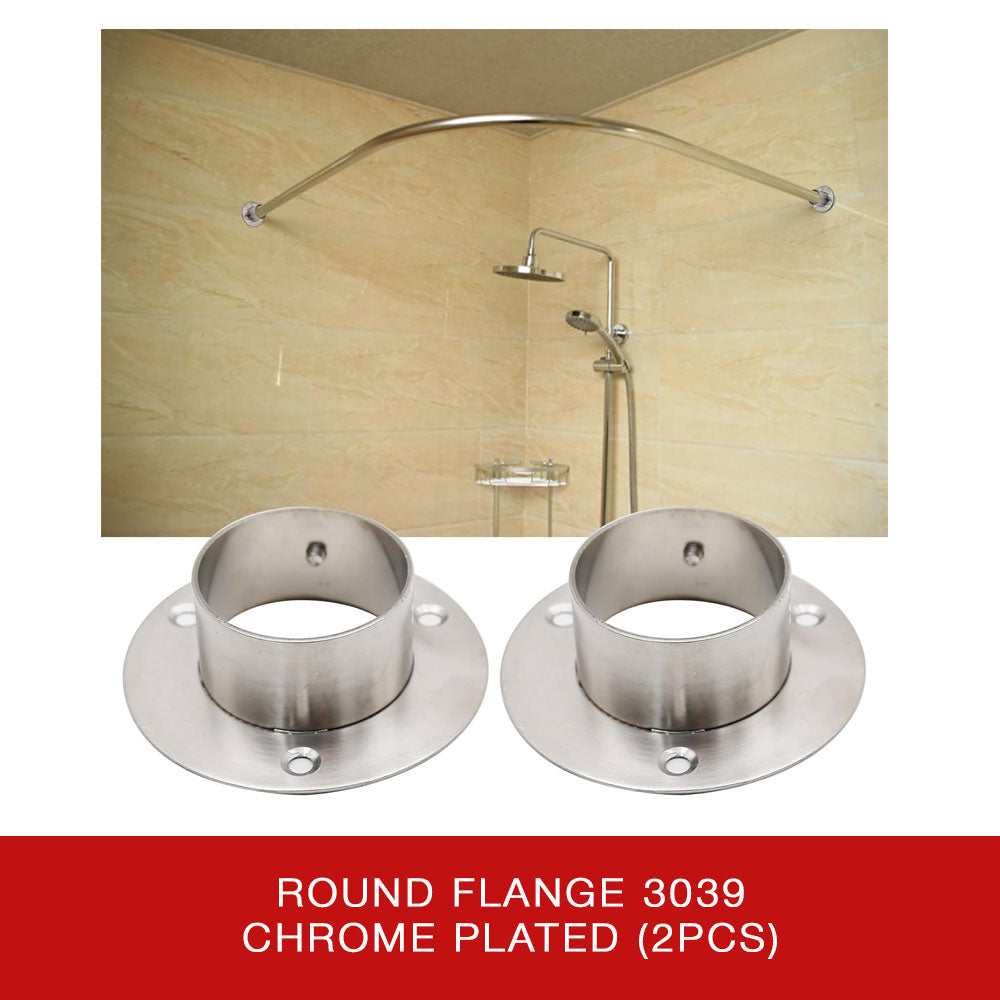 Round Flange 3039 CP (2pcs)
