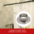 Round Flange 3039 CP (2pcs)