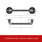 Carbon Steel Door Handle 309