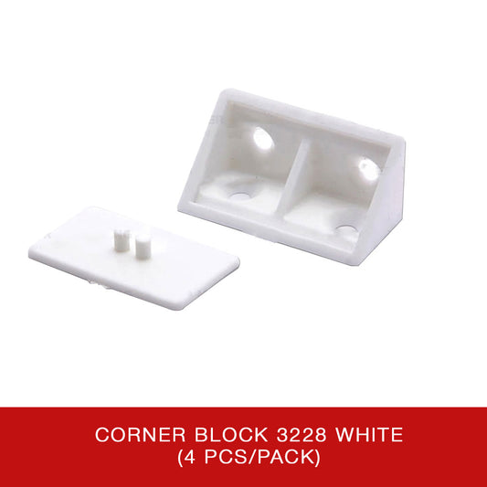 Corner Block 3228 White (4pcs/pack)