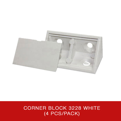 Corner Block 3228 White (4pcs/pack)