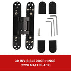 3D Adjustable Invisible Door Hinges