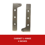 Stainless L-Hinges 4"
