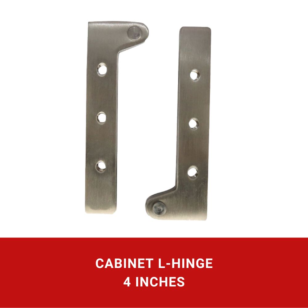 Stainless L-Hinges 4"