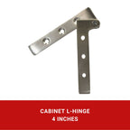 Stainless L-Hinges 4"