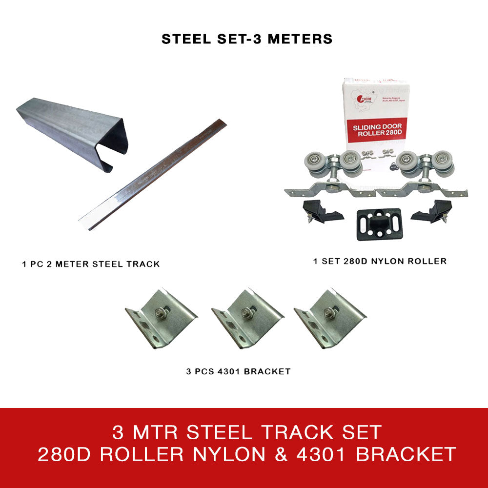 Steel Door Track + 280D Nylon + 4301