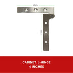 Stainless L-Hinges 4"