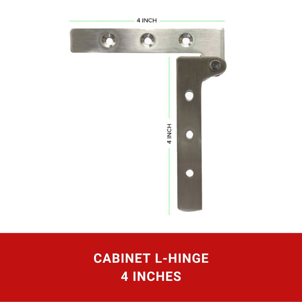 Stainless L-Hinges 4"