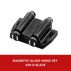 Magnetic Push Glass Hinge Set 600 Double