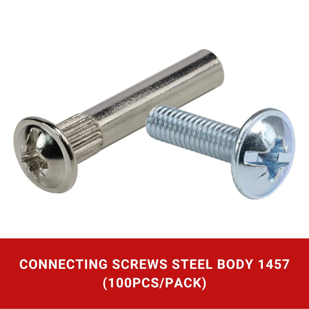 Connecting Screw 1457 Steel Body (100pcs/pack)