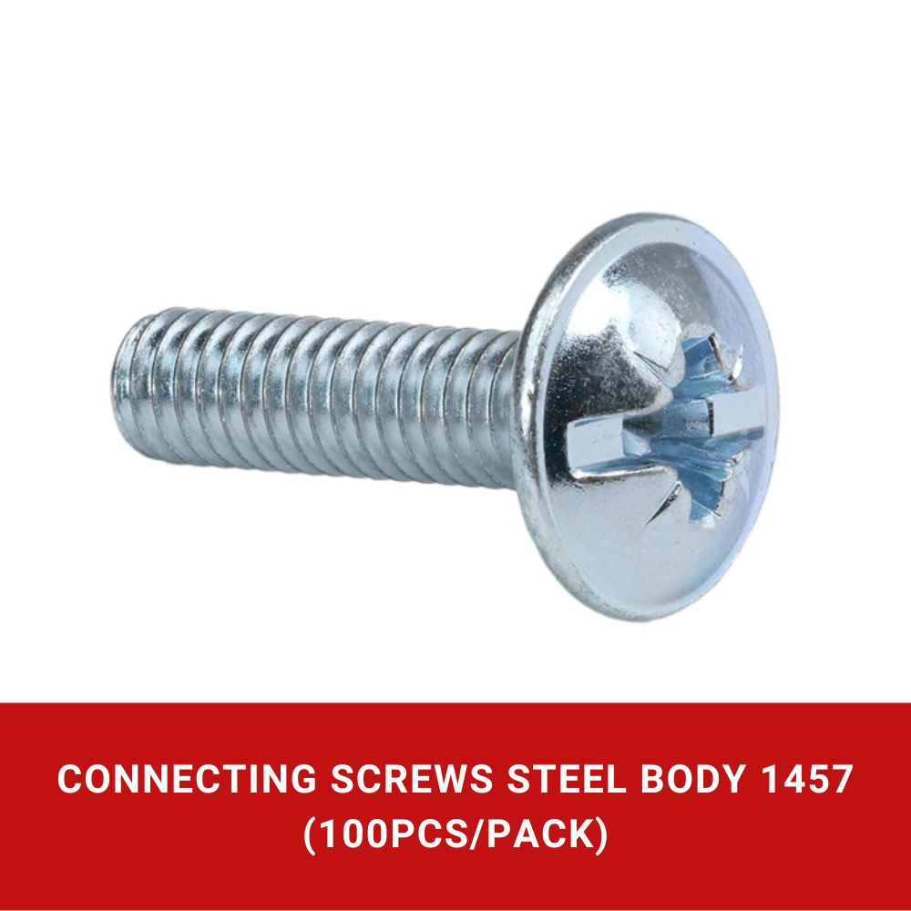 Connecting Screw 1457 Steel Body (100pcs/pack)