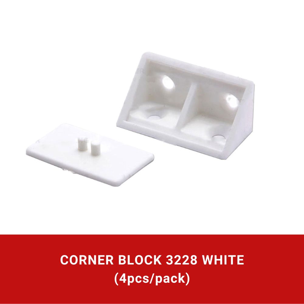 Corner Block 3228 White (4pcs/pack)