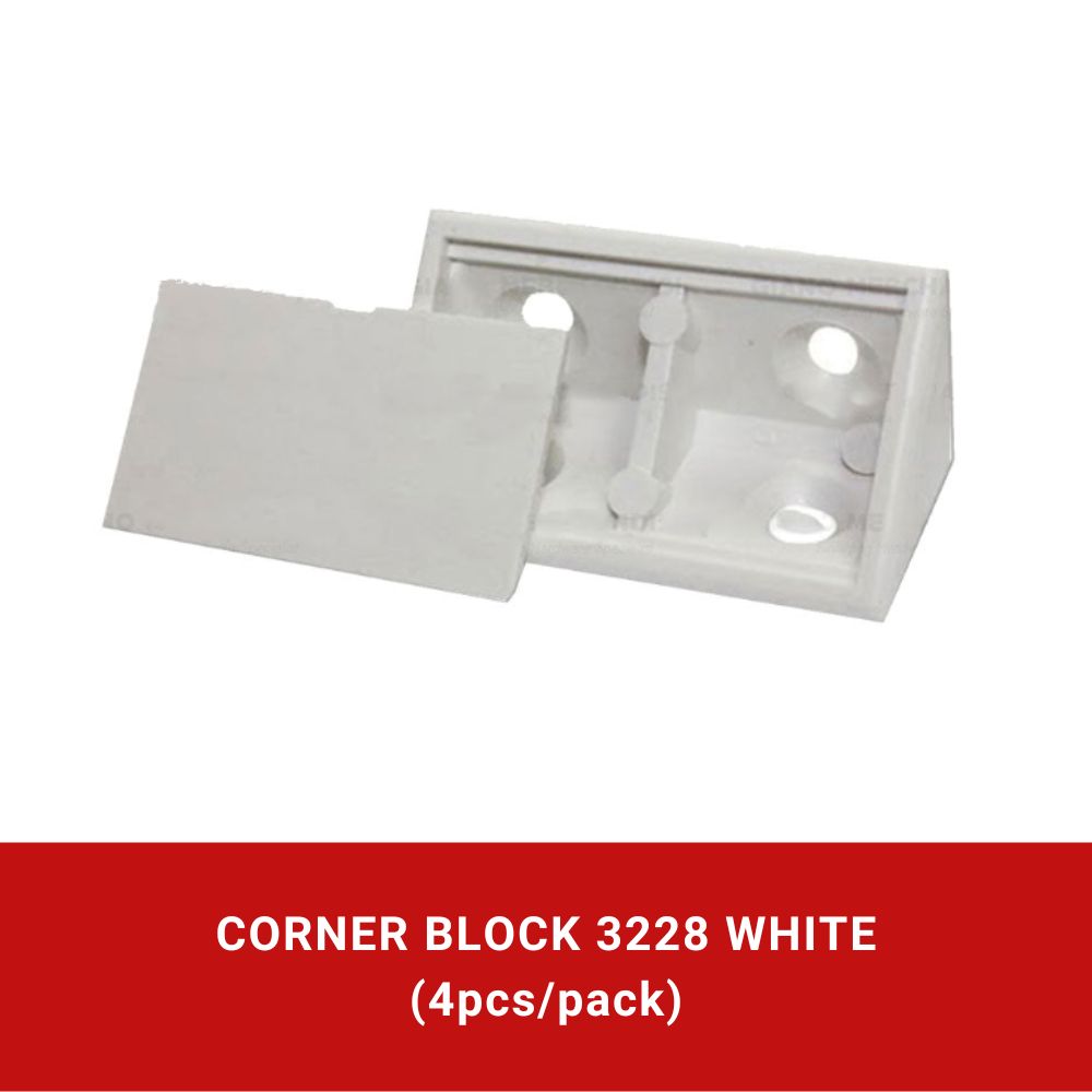 Corner Block 3228 White (4pcs/pack)