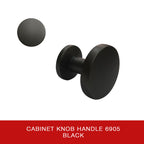 Cabinet Knob Handle 6905 BLK