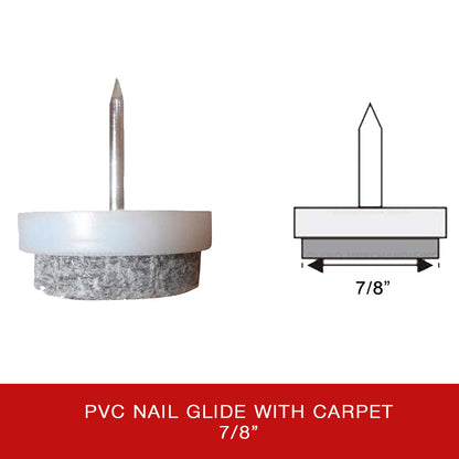 PVC Nail Glide with Carpet (100pcs/pack)