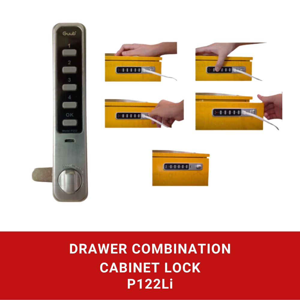 Drawer Combination Cabinet Lock P122Li