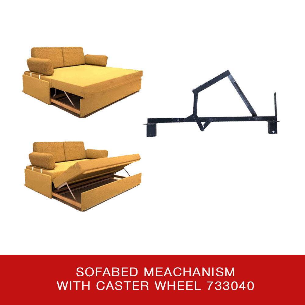 Sofa Bed Mechanism with Caster Wheel 733040