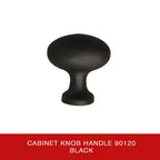 Cabinet Knob Handle 90120 BLK
