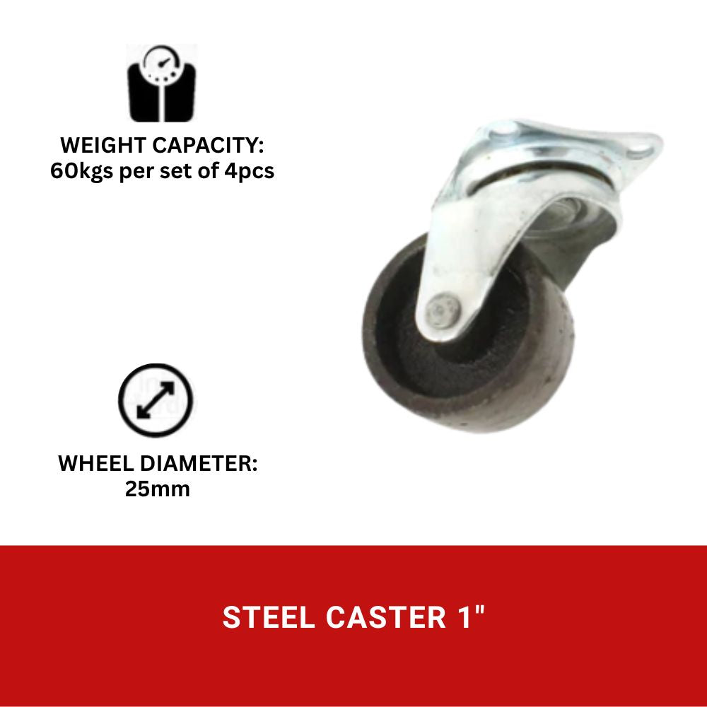 Steel Caster Wheel (4pcs)