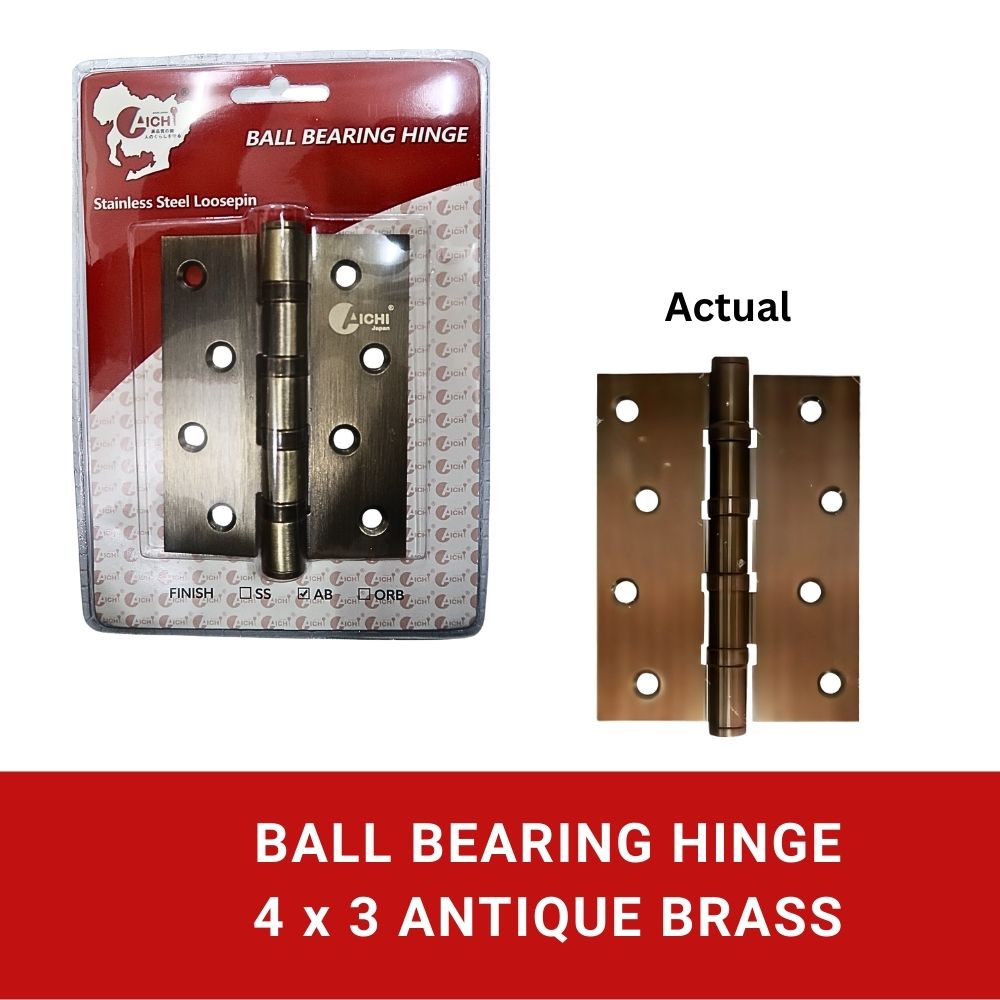 Stainless Steel Ball Bearing Hinges 4x3x2.5mm Antique Brass