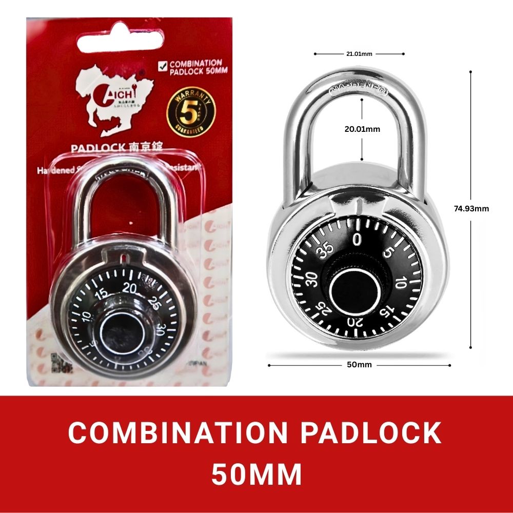Combination Padlock 50mm