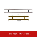 Big Door Handle 4025 Dark Brown