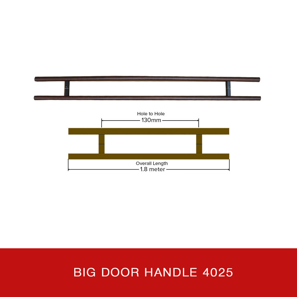 Big Door Handle 4025 Dark Brown