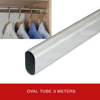Aluminum Oval Tube 5/8" (3 Meters)